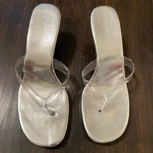 Jeffrey Campbell size 8 sandals silver